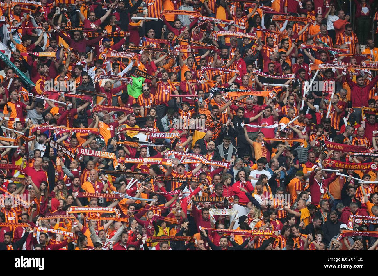 Rams Turkey Rams Park, Istanbul, Turkey. 19th May, 2024. Galatasaray fans during a ...