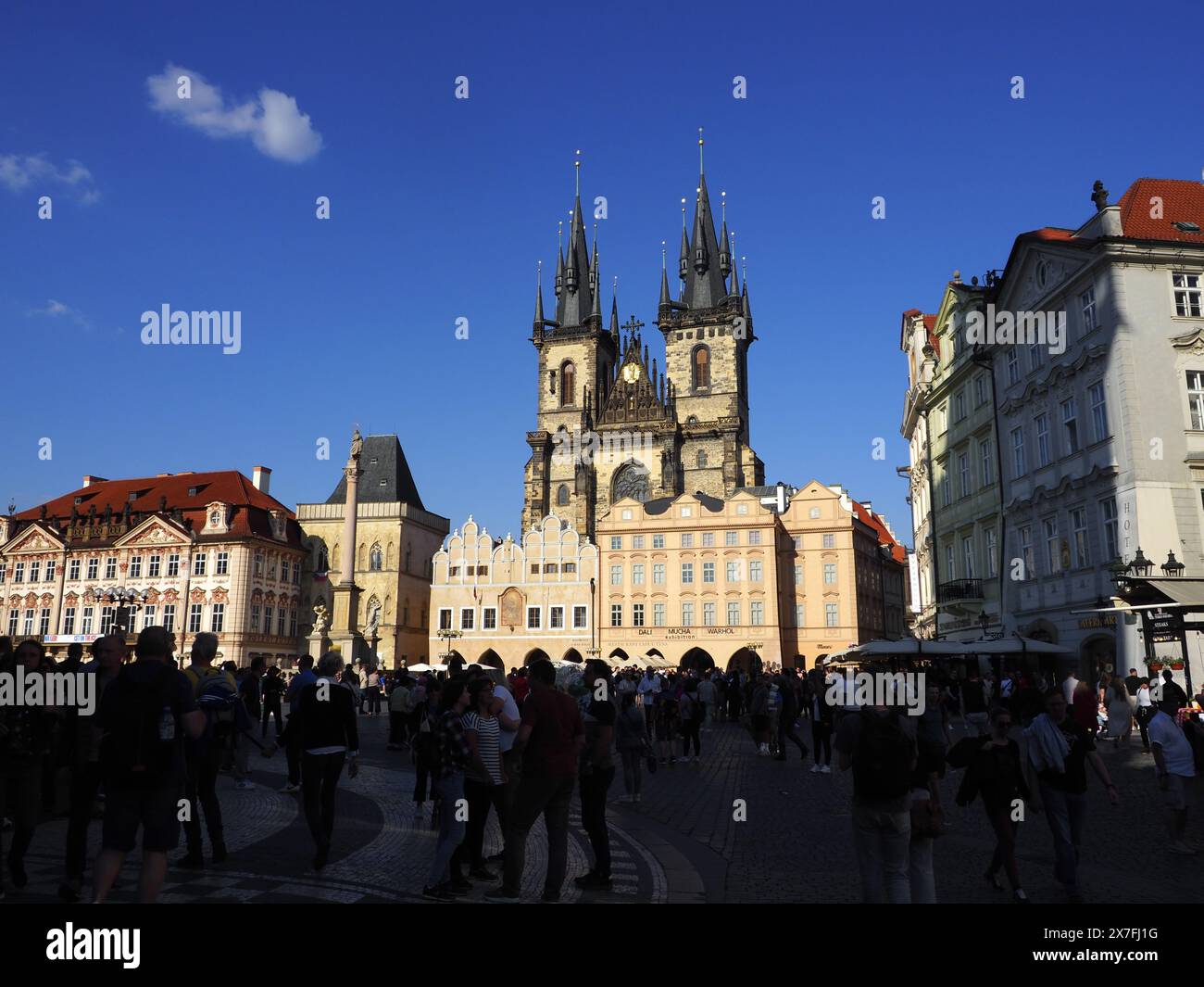Prague, Czech Republic. 10th May, 2024. National cultural monument of the Czech Republic, the Temple of the Virgin Mary before Tyn is the dominant feature of Prague's Old Town Square, the main parish church of the Stare Mesto district. Credit: SOPA Images Limited/Alamy Live News Stock Photo