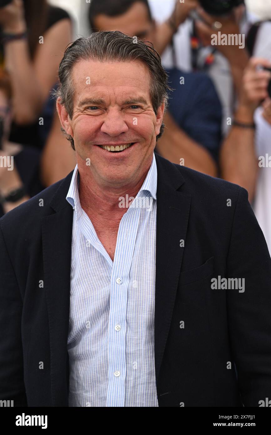 Dennis Quaid at the photocall for The Substance during the 77th Cannes