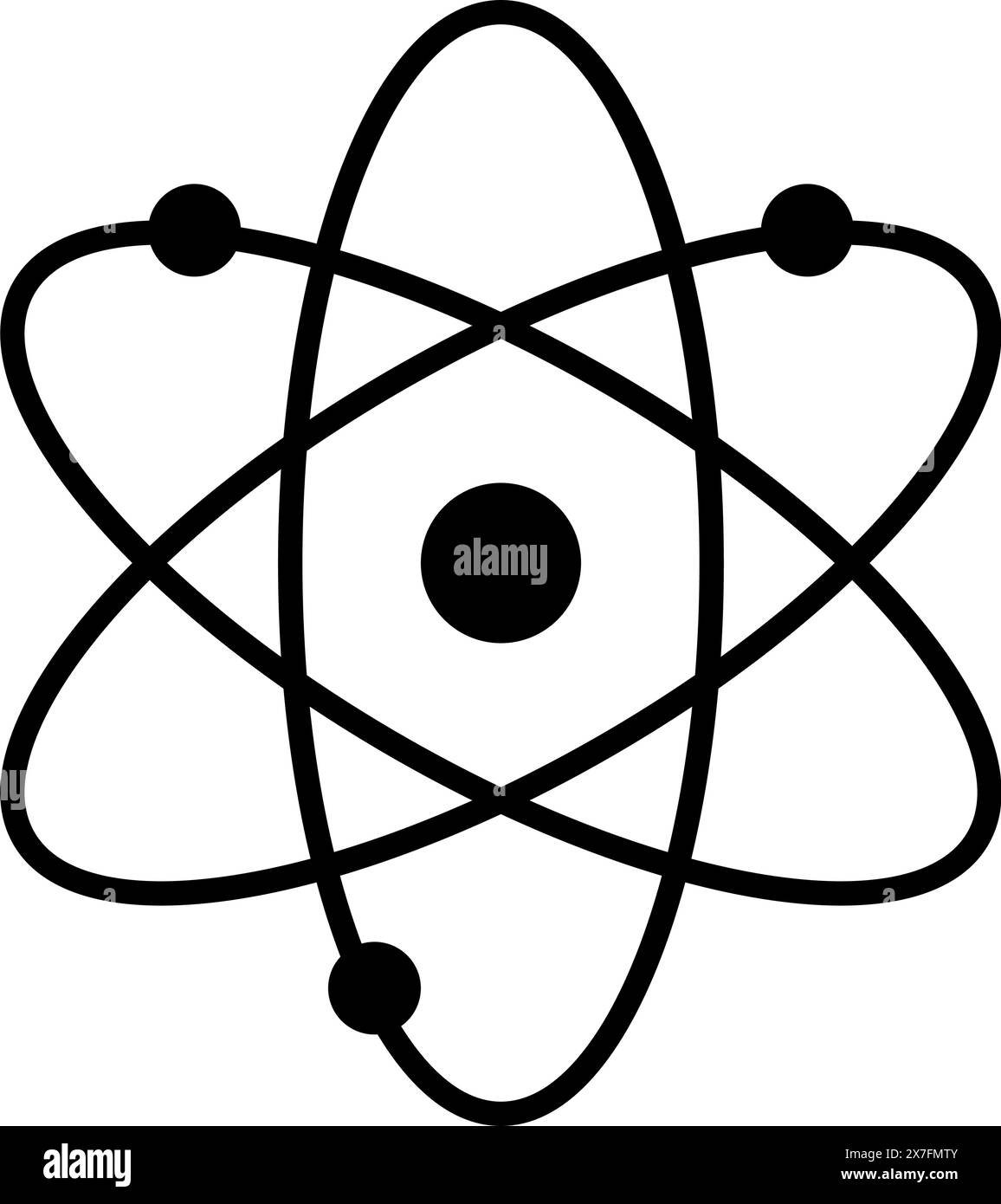 Atom symbol icon. vector illustration Stock Vector Image & Art - Alamy