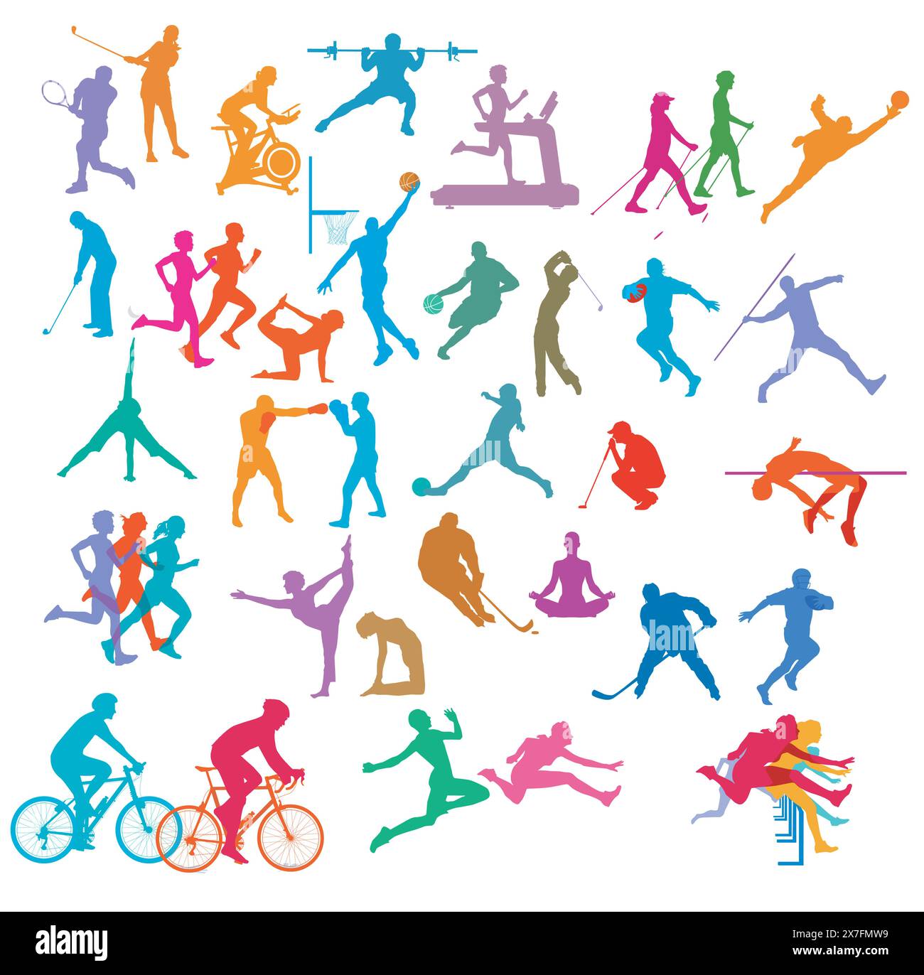 Sport icon set illustration Stock Vector