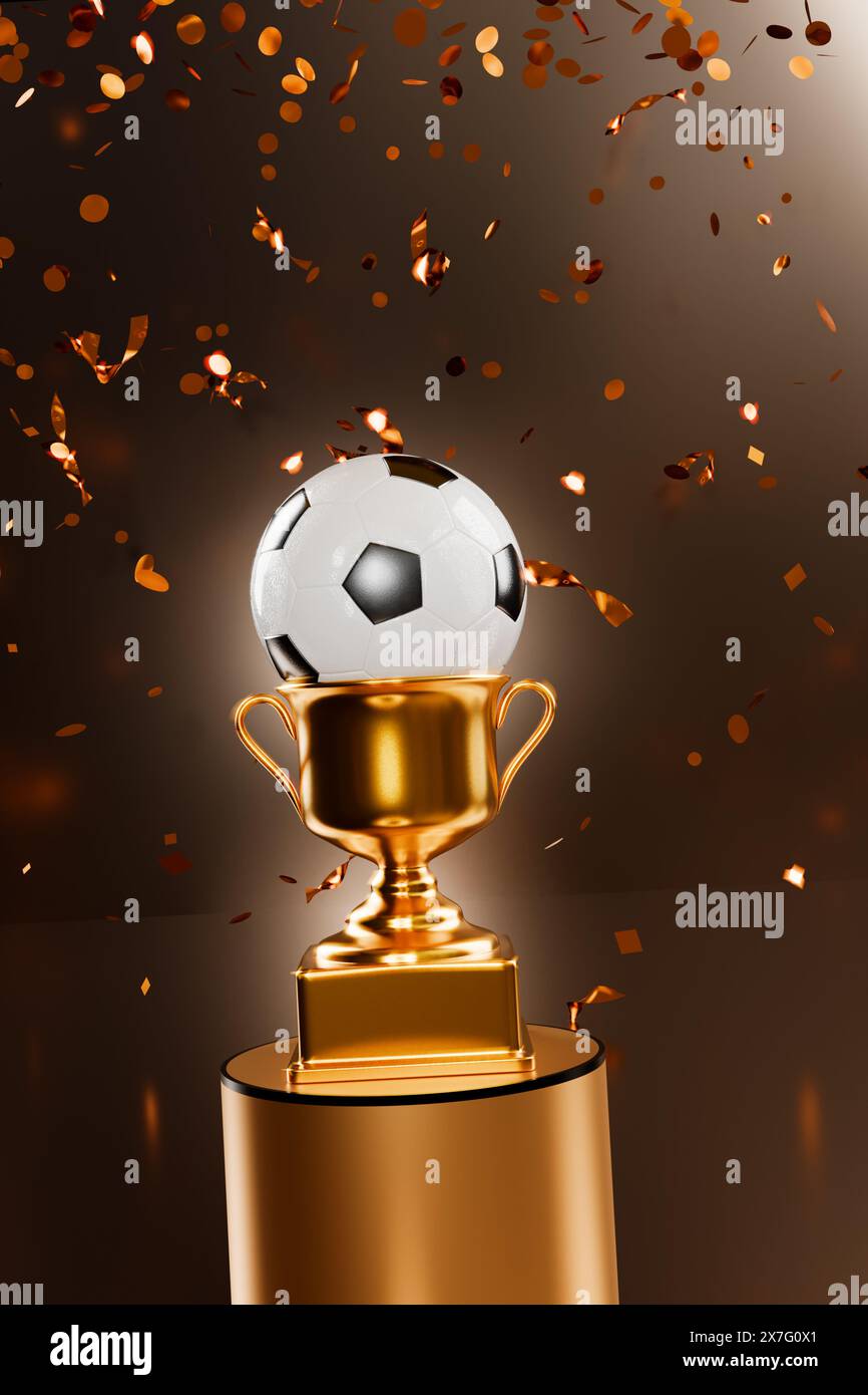 Football soccer trophy cup hi-res stock photography and images - Alamy