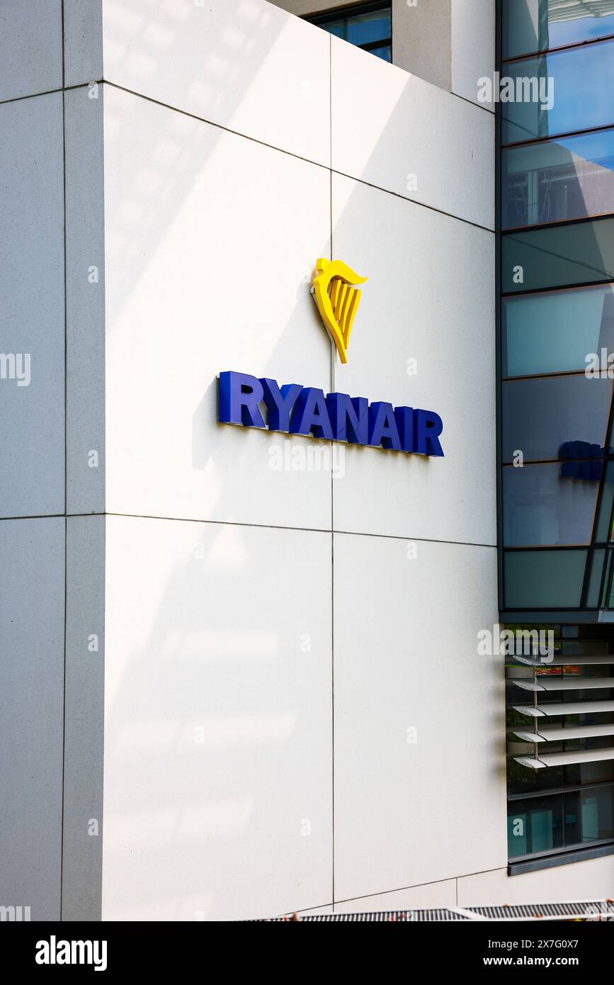 Ryanair headquarters building in Dublin, Ireland. Head office of Irish