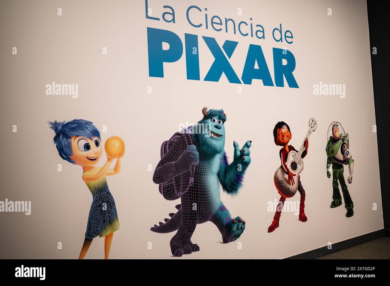 The Science Behind Pixar interactive exhibition in CaixaForum, Madrid, Spain Stock Photo