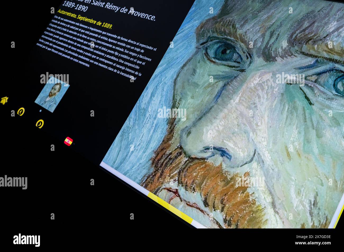 The World of Van Gogh a unique sensory experience and exhibition at Nomad Immersive Museum, Madrid, Spain Stock Photo