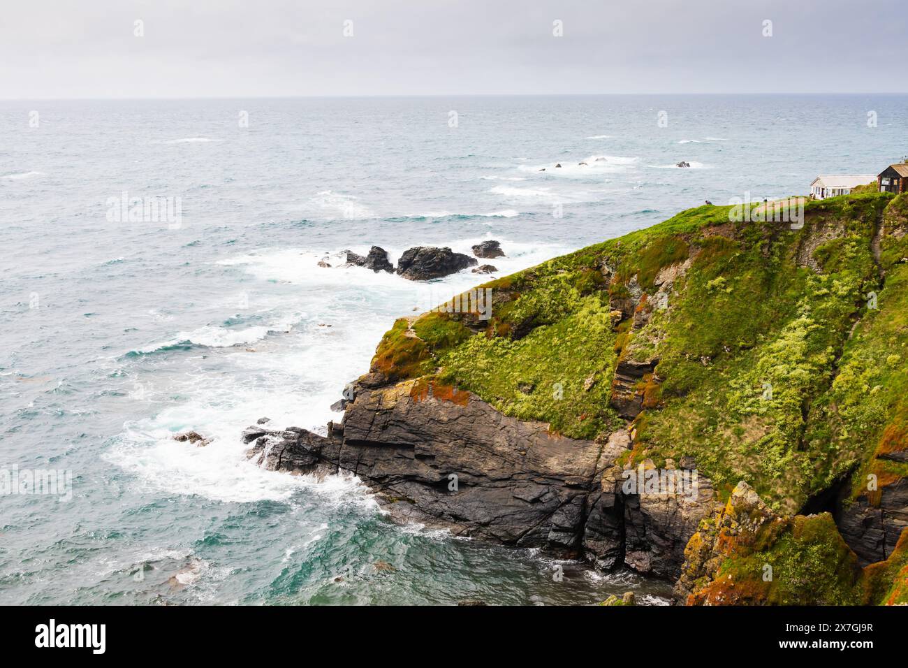 Lizard Point, Cornwall, West Country, England Stock Photo