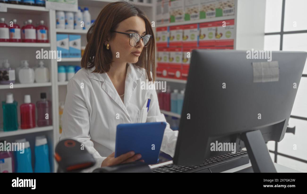 Pharmacist behind counter hi-res stock photography and images - Alamy