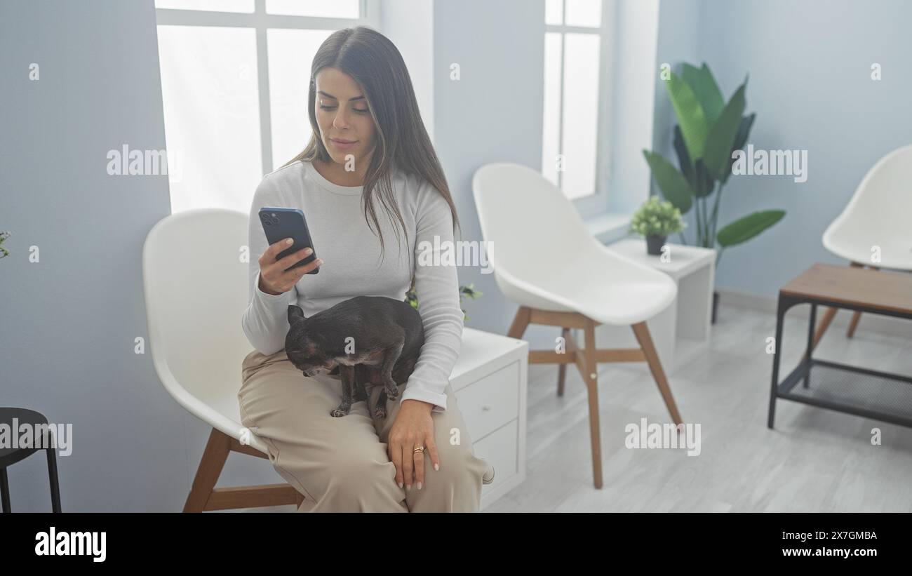 Sitting waiting room hands on lap hi-res stock photography and images ...