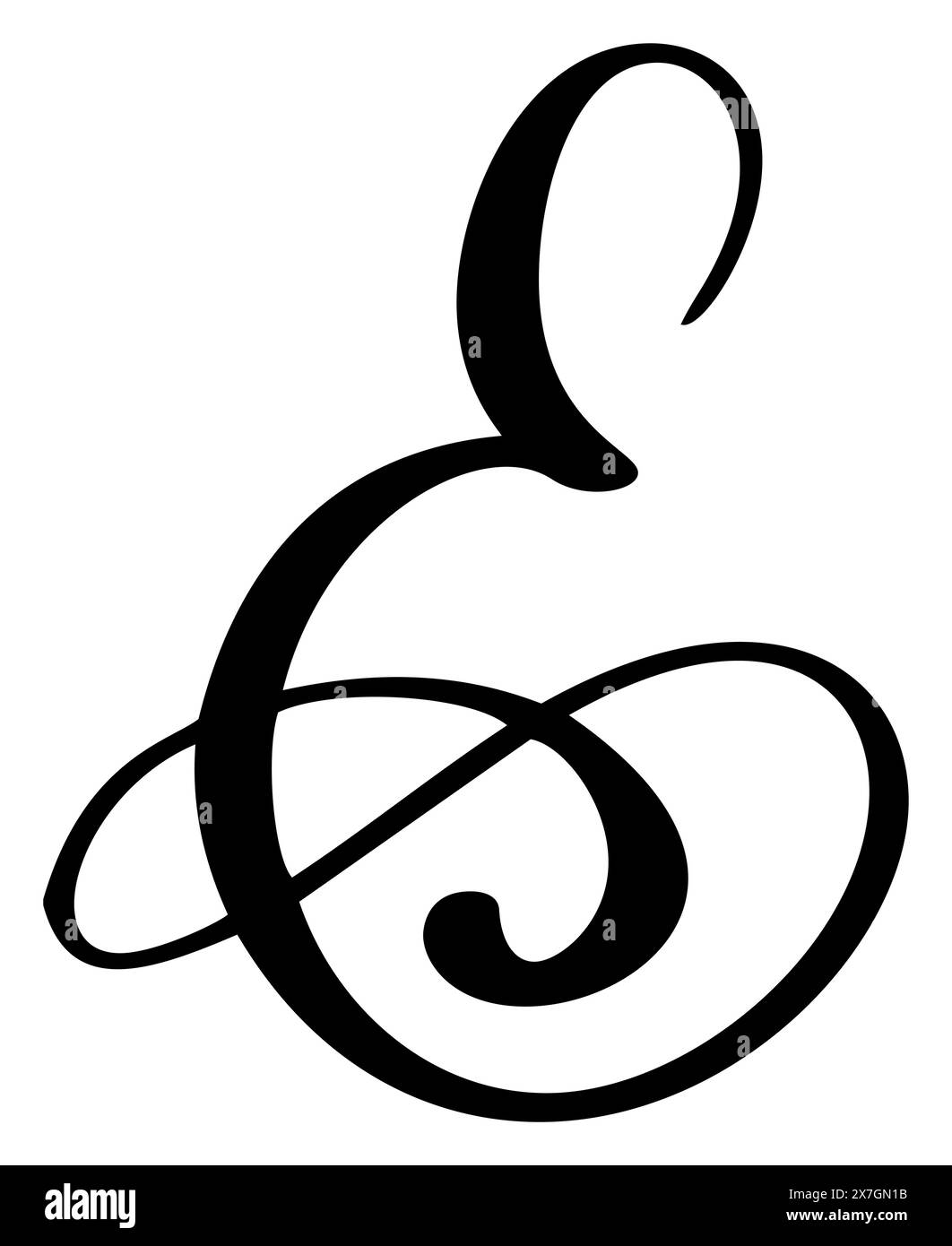 E hand written logo Cut Out Stock Images & Pictures - Alamy