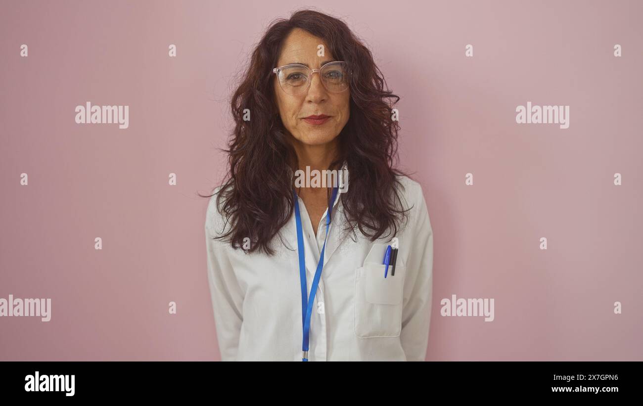 Scientist wearing lab coat pink hi-res stock photography and images - Alamy