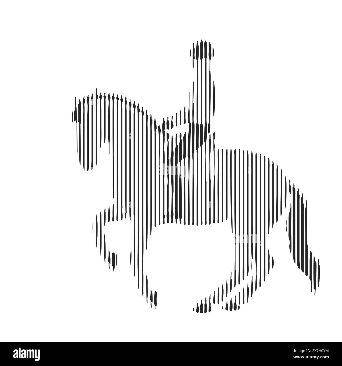 Horse rider clipart Cut Out Stock Images & Pictures - Alamy