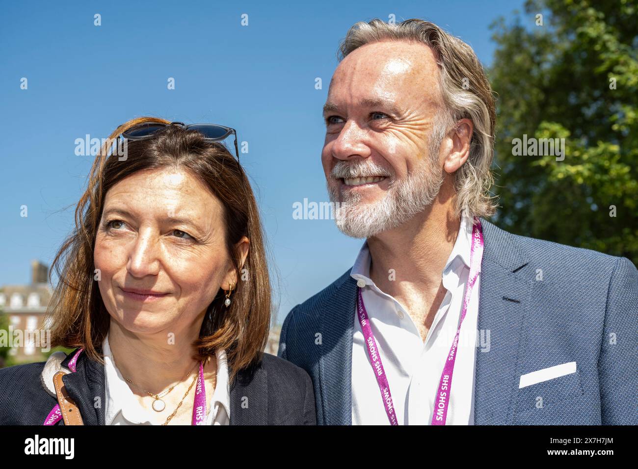 Stephen Linton Rhs London, UK. 20 May 2024. Marcus Warering and wife Jane attend Members ...
