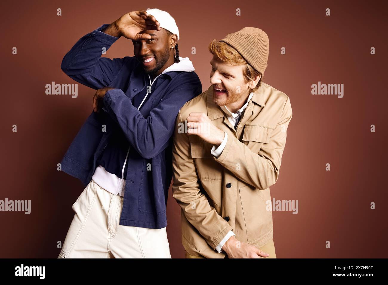 Stylish two men confidently hi-res stock photography and images - Alamy