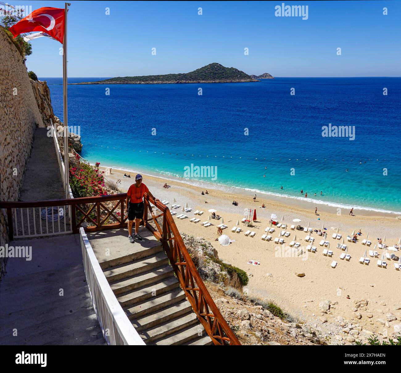 The amazing and popular Kaputas Beach, near Kalkan, Turkey Stock Photo