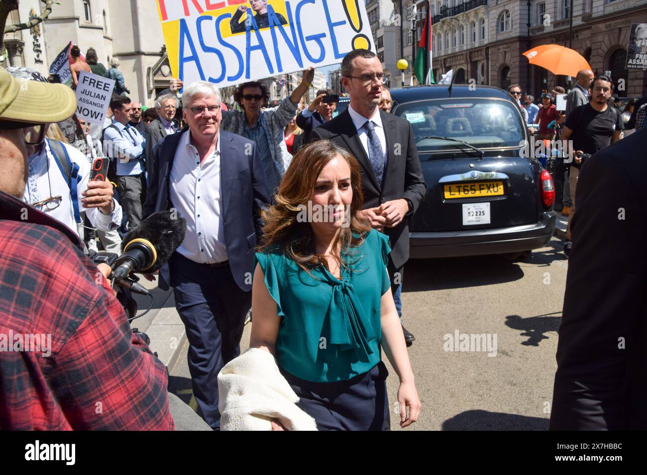 London, UK. 20th May 2024. STELLA ASSANGE leaves the High Court as Julian Assange wins the right to appeal his extradition to the US. Credit: Vuk Valcic/Alamy Live News Stock Photo