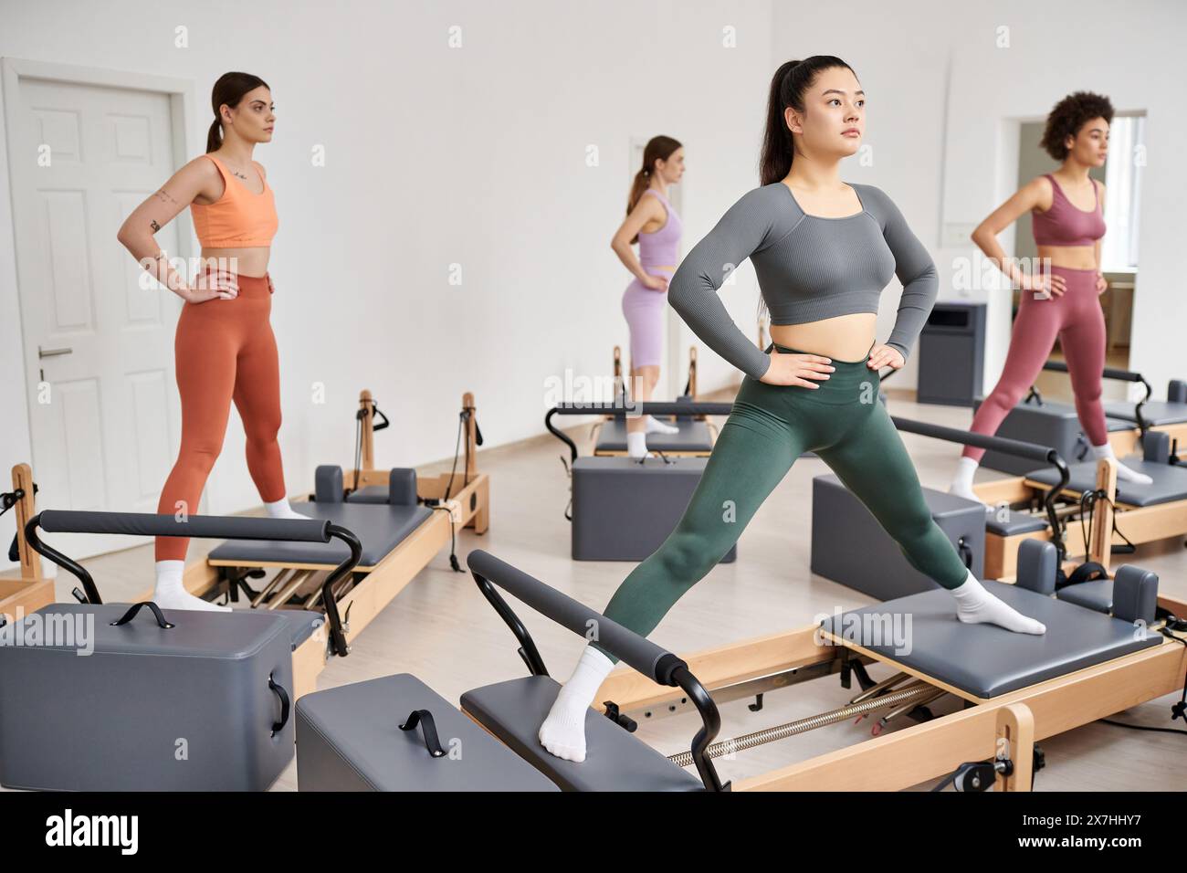 Energetic group young women in hi-res stock photography and images - Alamy