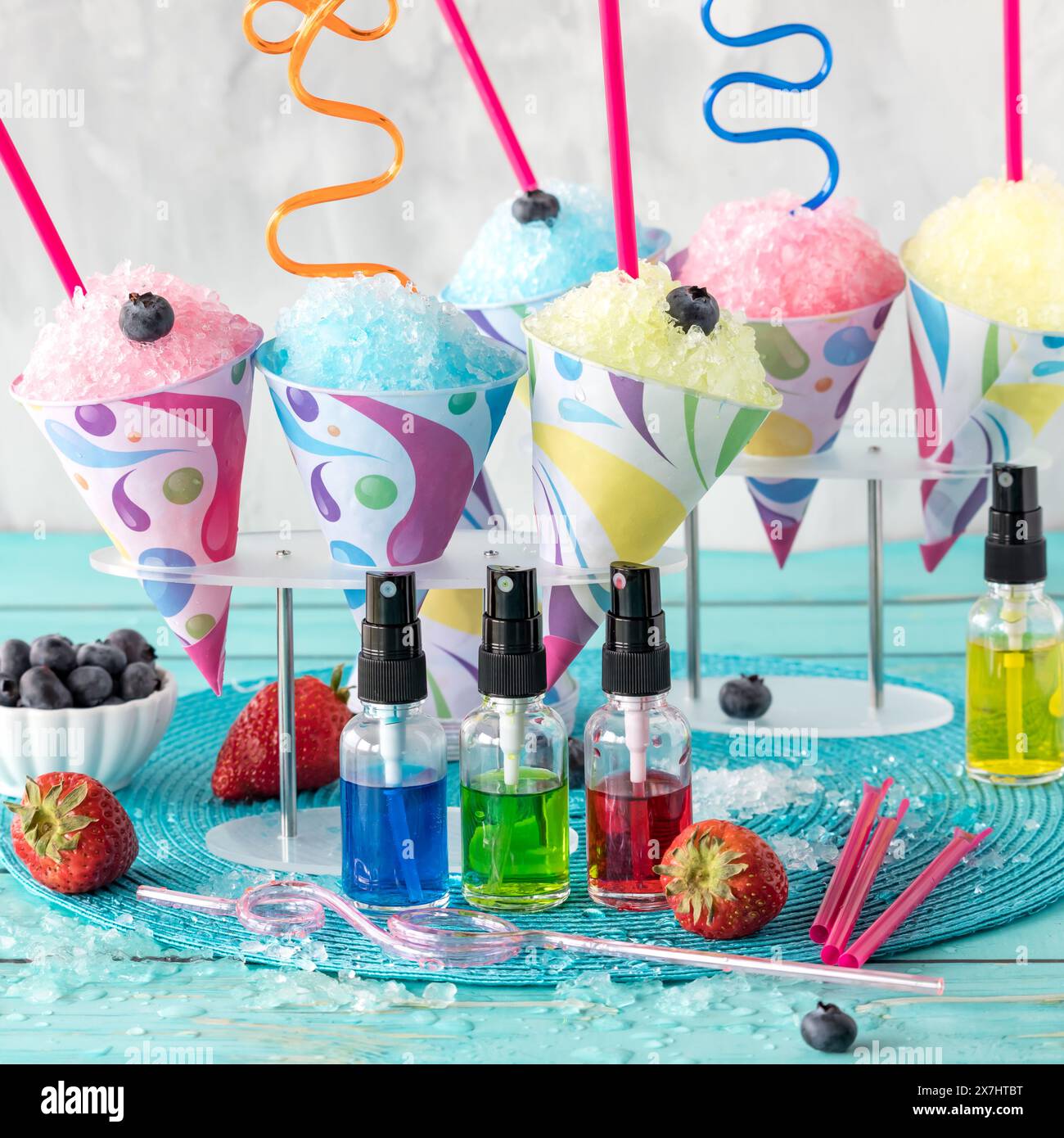Shaved ice cones hi-res stock photography and images - Alamy