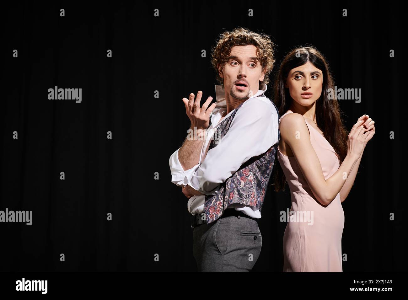Actors perform during rehearsal hi-res stock photography and images - Alamy