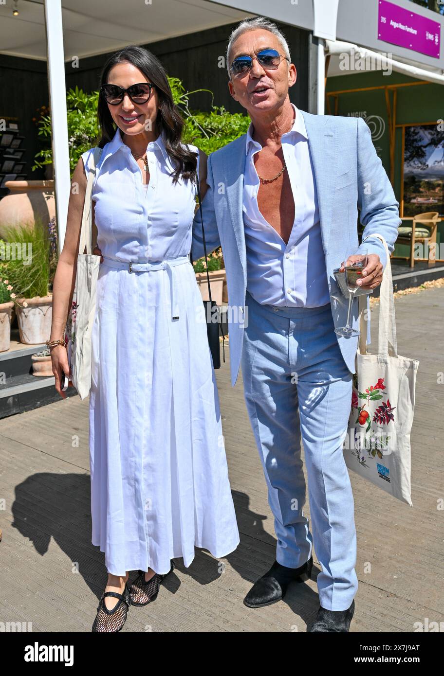 London, UK. 20th May, 2024. Bruno Tonioli and Lauren Silverman at the RHS Chelsea Flower Show, Royal Hospital Chelsea, London, UK. Credit: LFP/Alamy Live News Stock Photo