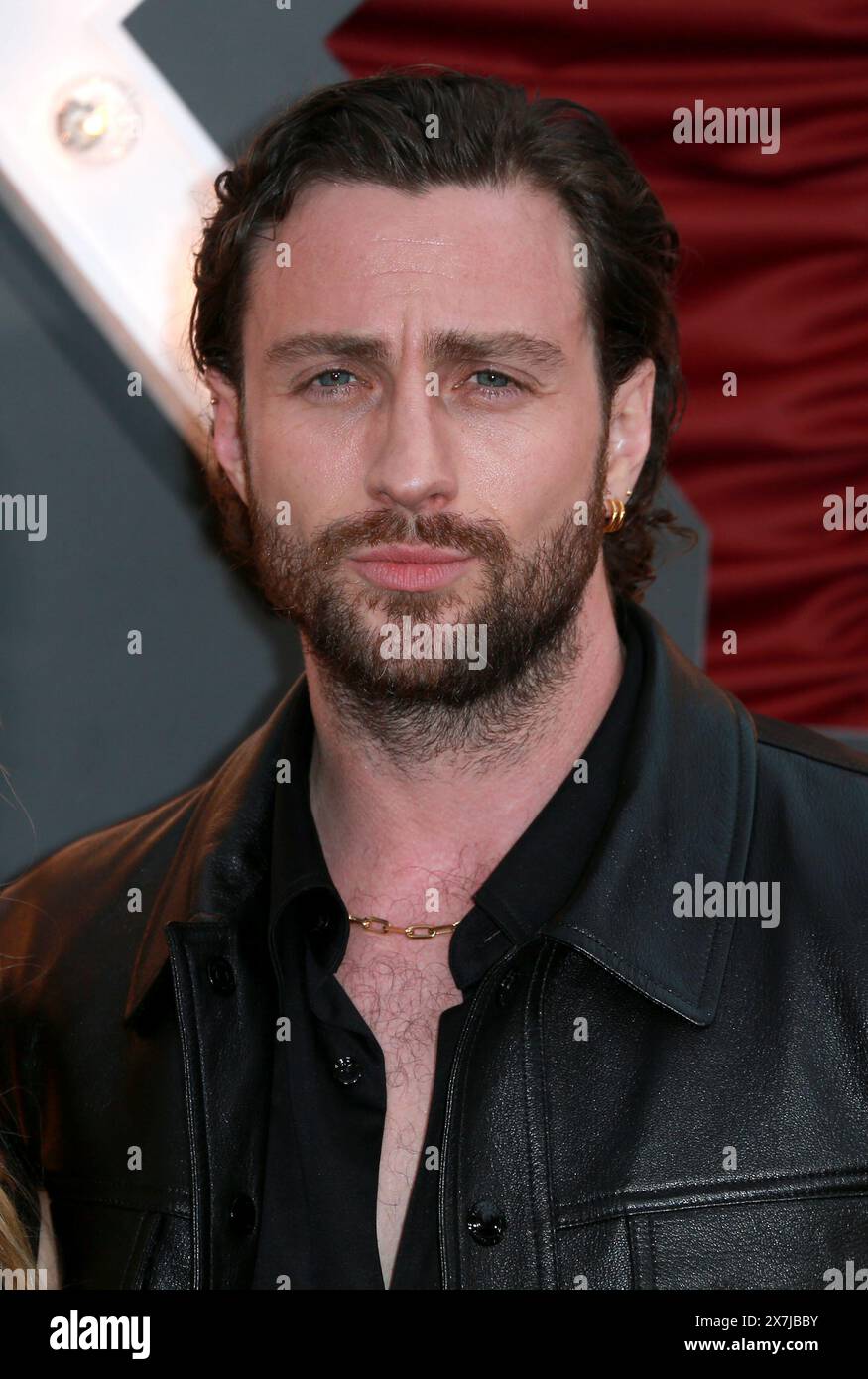 Aaron Taylor-Johnson attends the world premiere of 'Back To Black' at the Odeon Luxe Leicester Square in London, England. Stock Photo