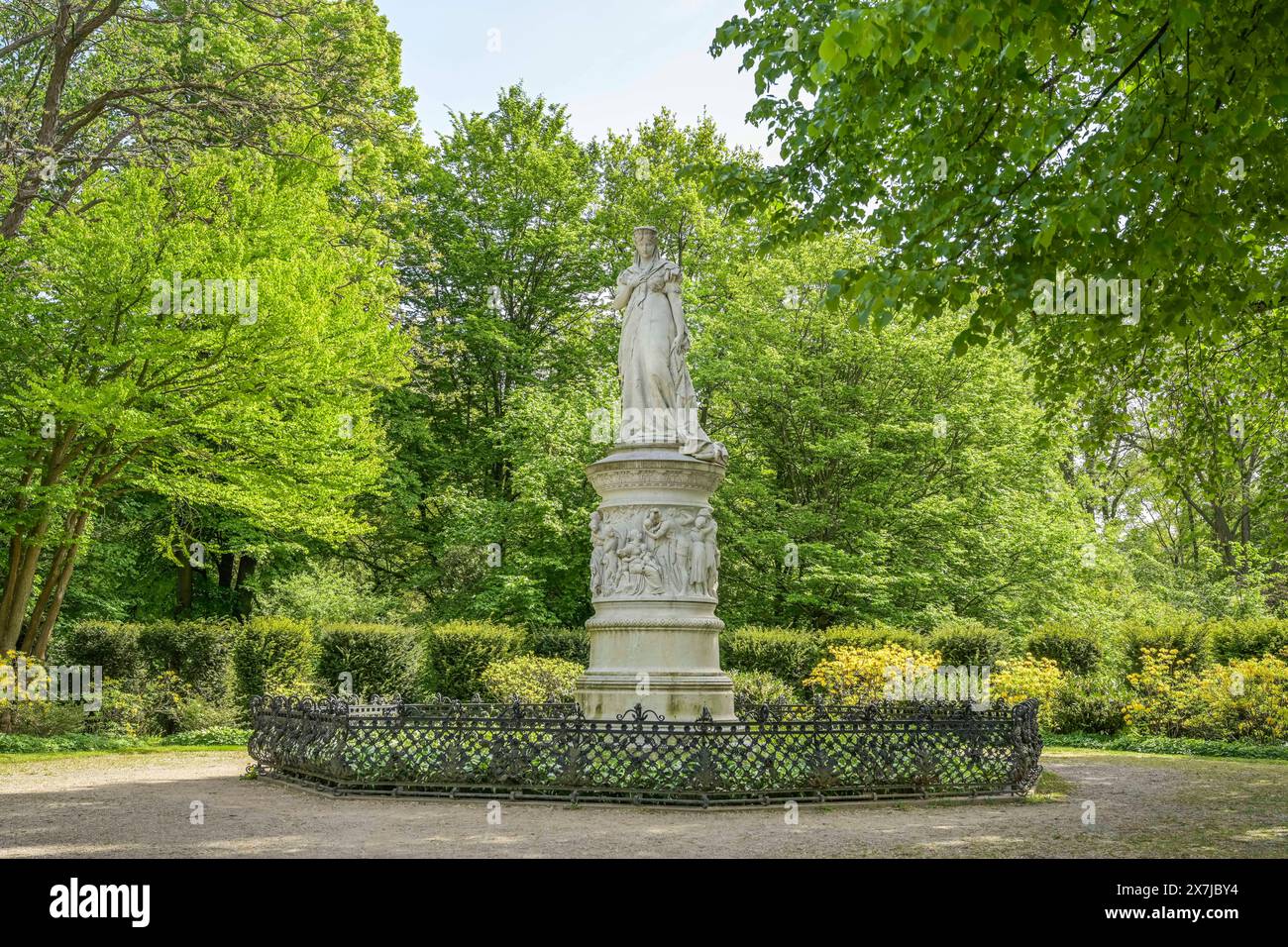 Denkmal Königin Luise von Preußen, Luiseninsel, Großer Tiergarten, Tiergarten, Mitte, Berlin, Deutschland Stock Photo