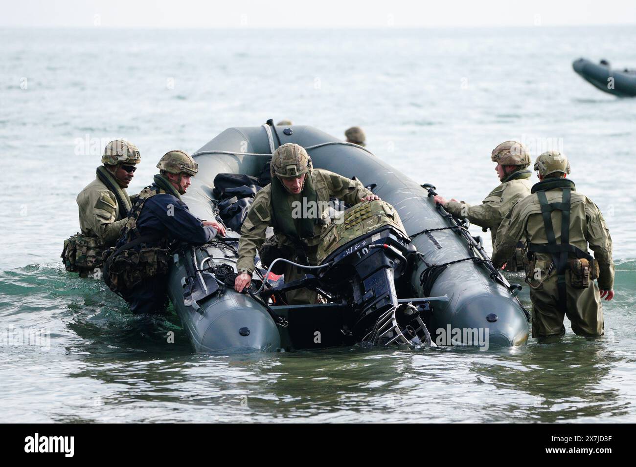 Armed Forces personnel from 47 Commando (Raiding Group) Royal Marines ...