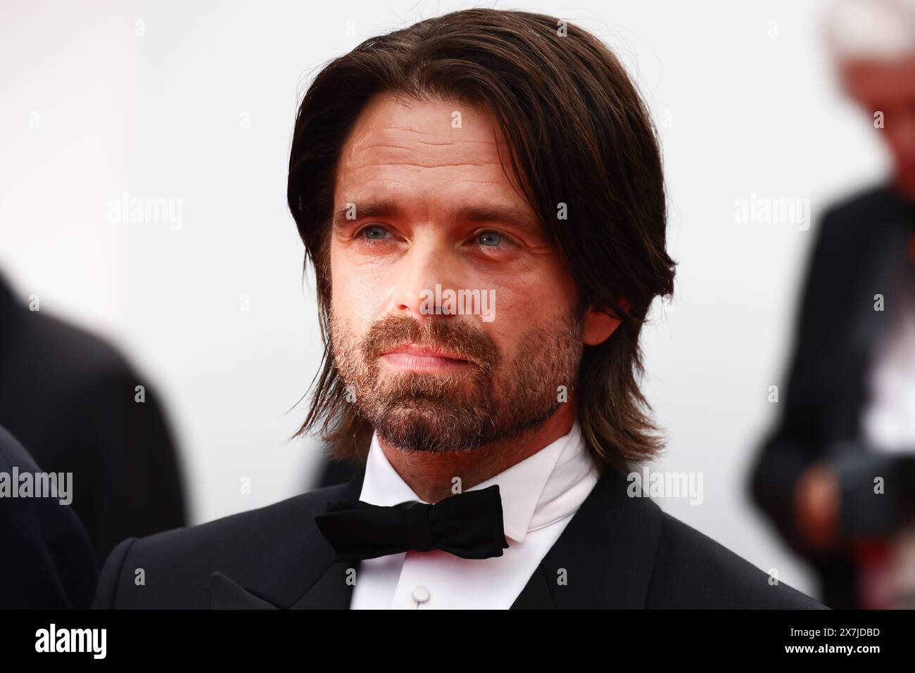 Cannes, France. 20th May, 2024. Sebastian Stan attends the ' The Apprentice ' Red Carpet during the 77th annual Cannes Film Festival at Palais des Festivals on May 20, 2024 in Cannes, France. (Photo by Beata Zawrzel/NurPhoto) Credit: NurPhoto SRL/Alamy Live News Stock Photo