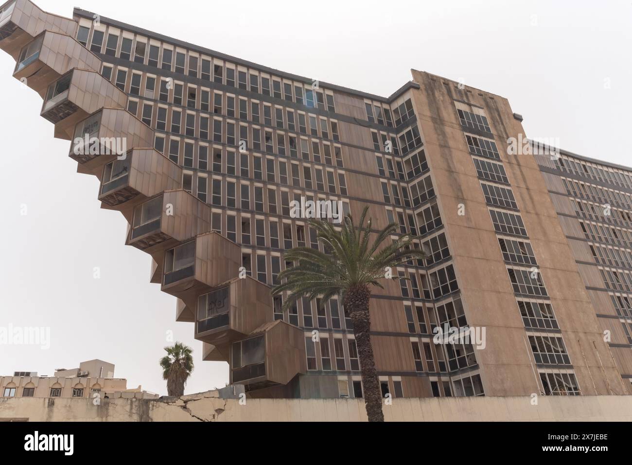 Tunis, Tunisia. 16th May 2024 The 1970s Brutalist style architecture of ...