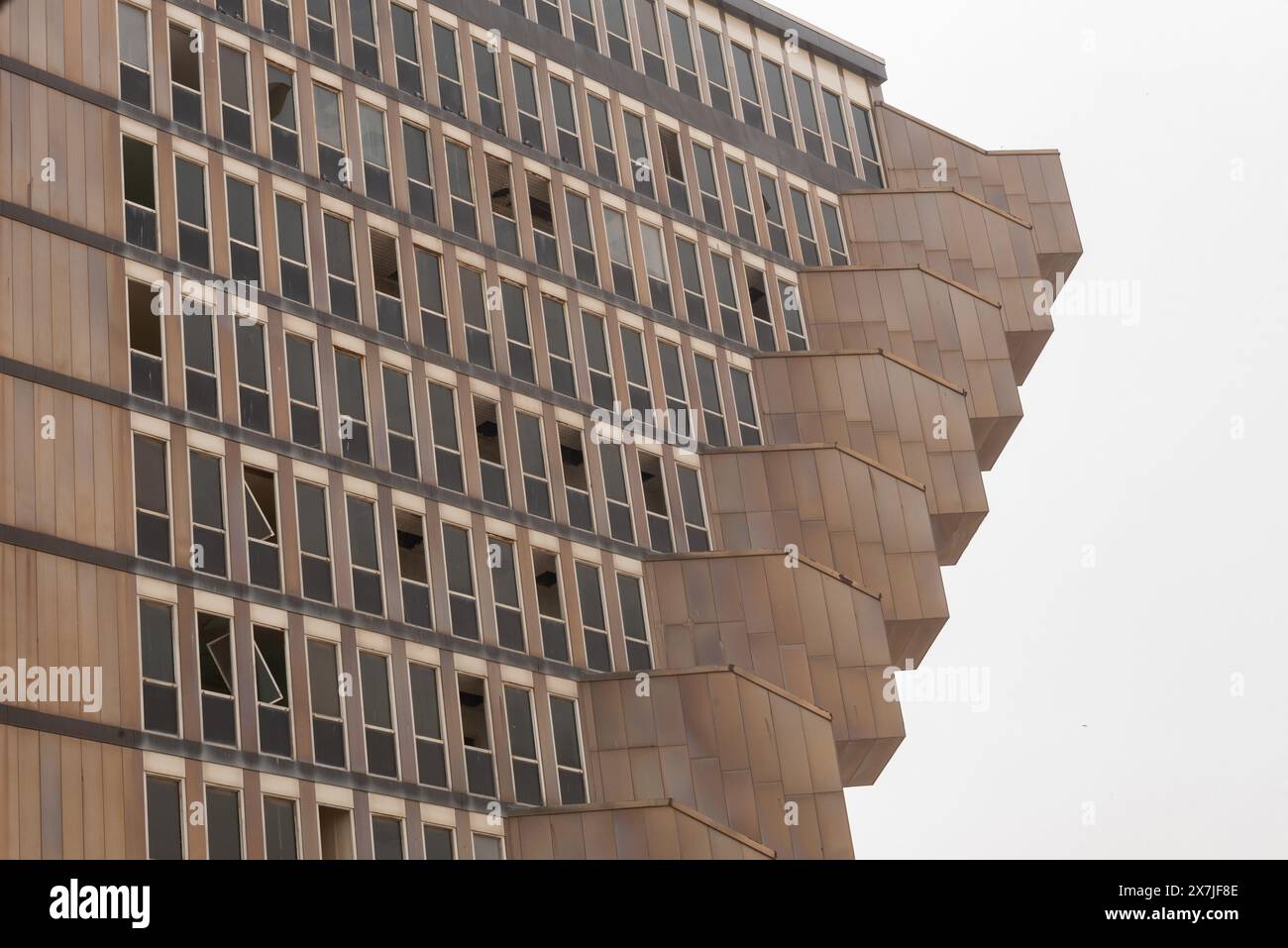 Tunis, Tunisia. 16th May 2024 The 1970s Brutalist style architecture of ...