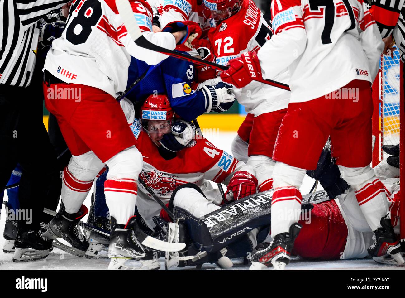 Prague, Czech Republic. 20th May, 2024. Anders Koch (DEN; center) is