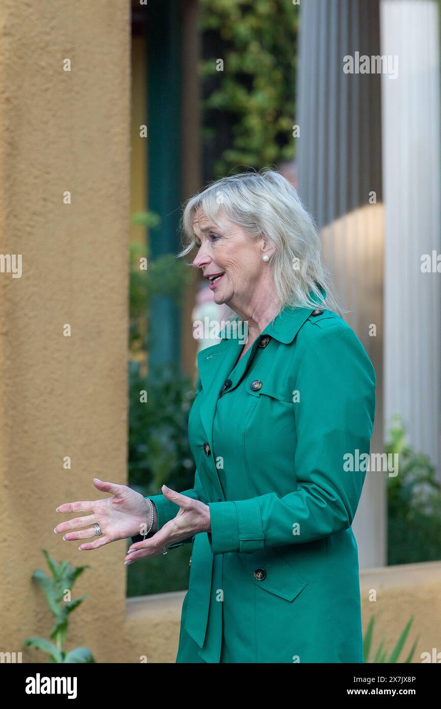 Chelsea, London, UK. 20th May, 2024. BBC Weather Presenter Carol