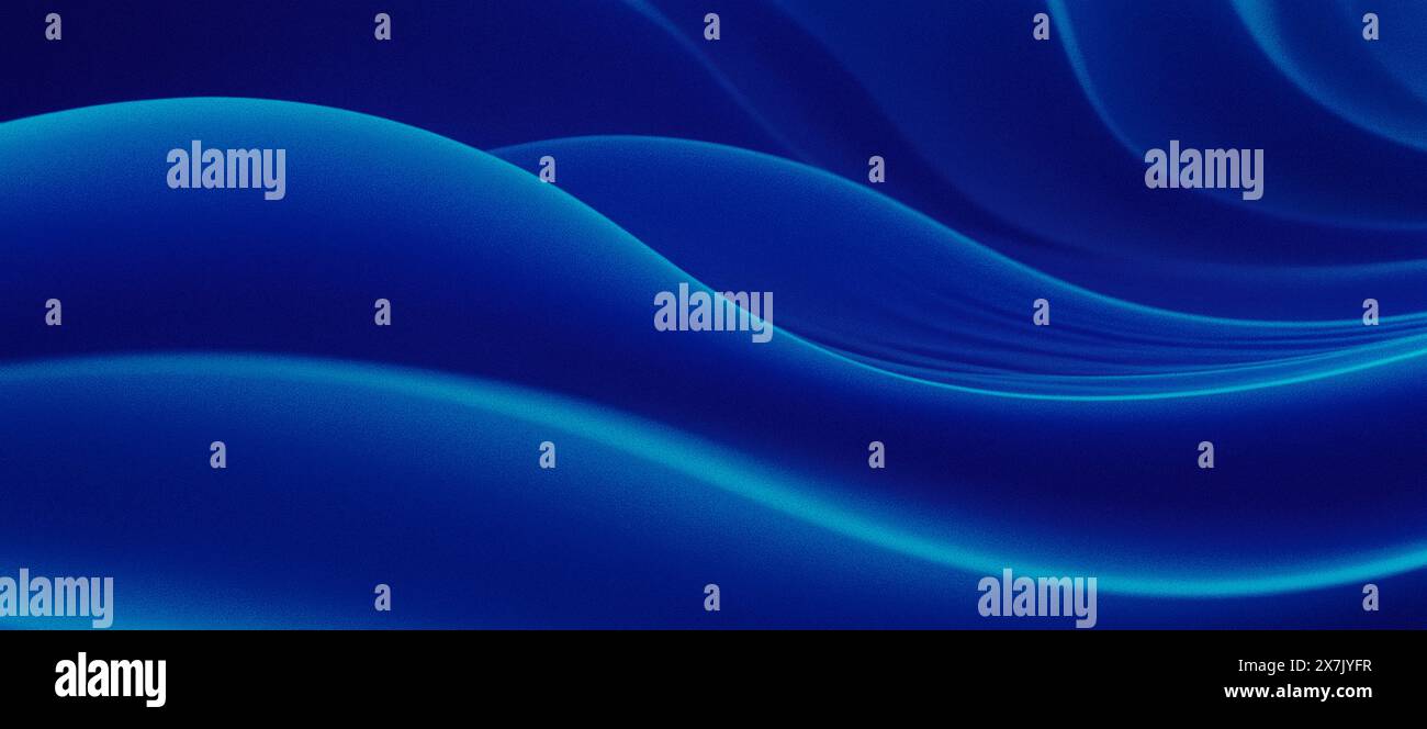 Abstract blue wavy grainy blue background Stock Photo - Alamy