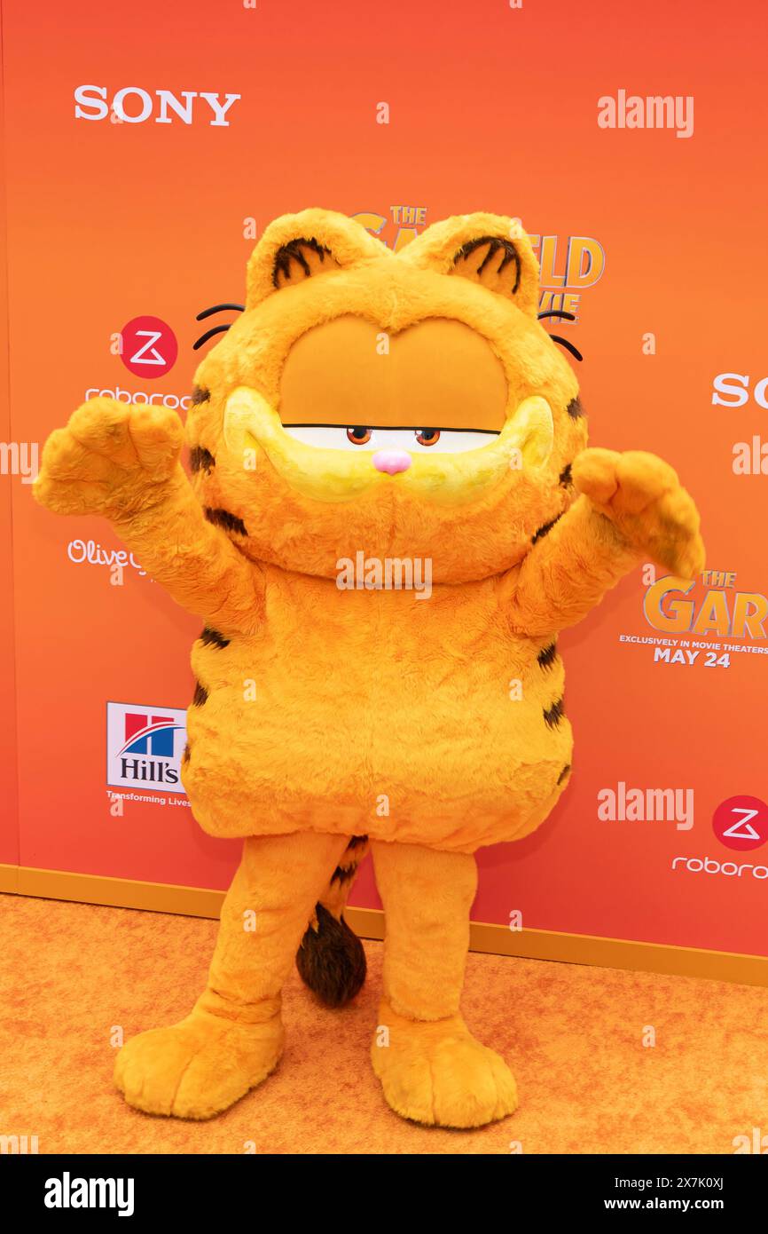 Hollywood, USA. 19th May, 2024. Garfield attends the arrivals of “The GARFIELD Movie” World Premiere at the TCL Chinese Theater in Hollywood, CA on May 19, 2024. (Photo by Corine Solberg/Sipa USA) Credit: Sipa USA/Alamy Live News Stock Photo