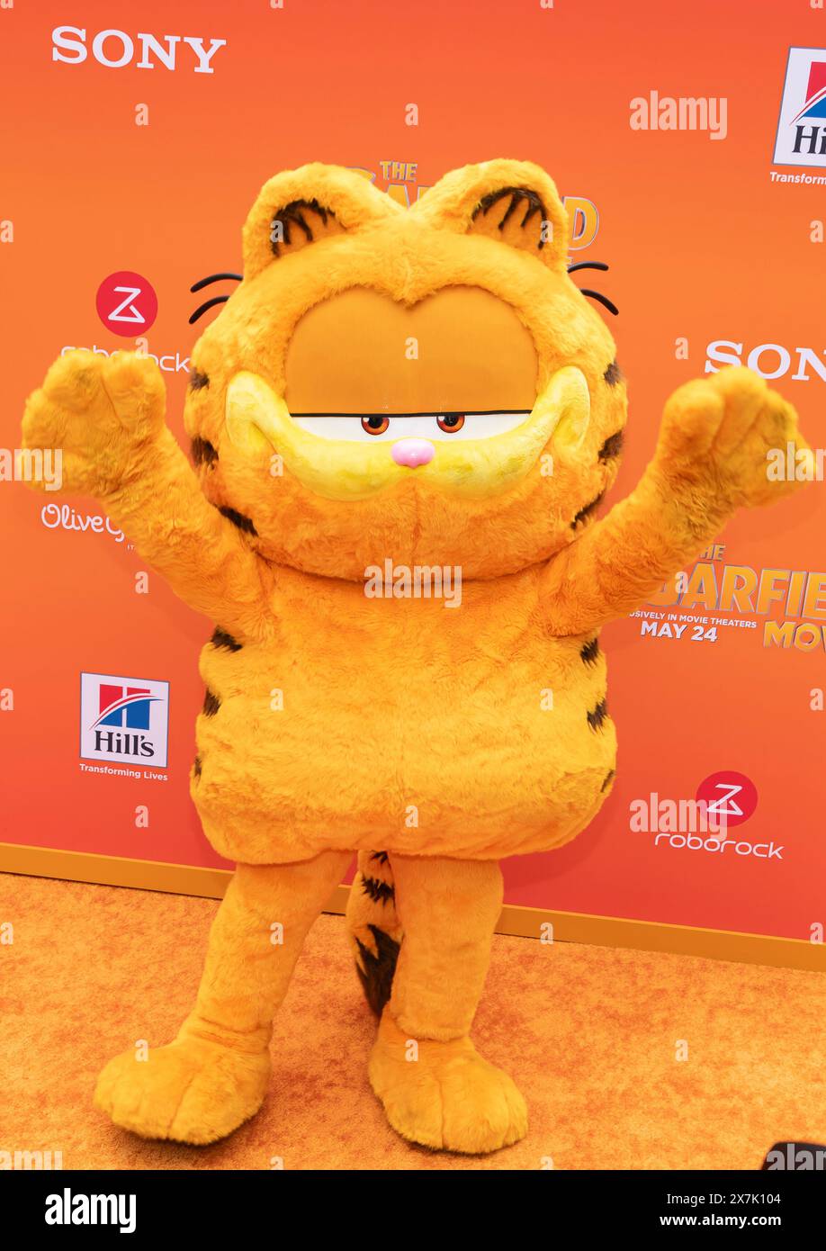 Hollywood, USA. 19th May, 2024. Garfield attends the arrivals of “The GARFIELD Movie” World Premiere at the TCL Chinese Theater in Hollywood, CA on May 19, 2024. (Photo by Corine Solberg/Sipa USA) Credit: Sipa USA/Alamy Live News Stock Photo