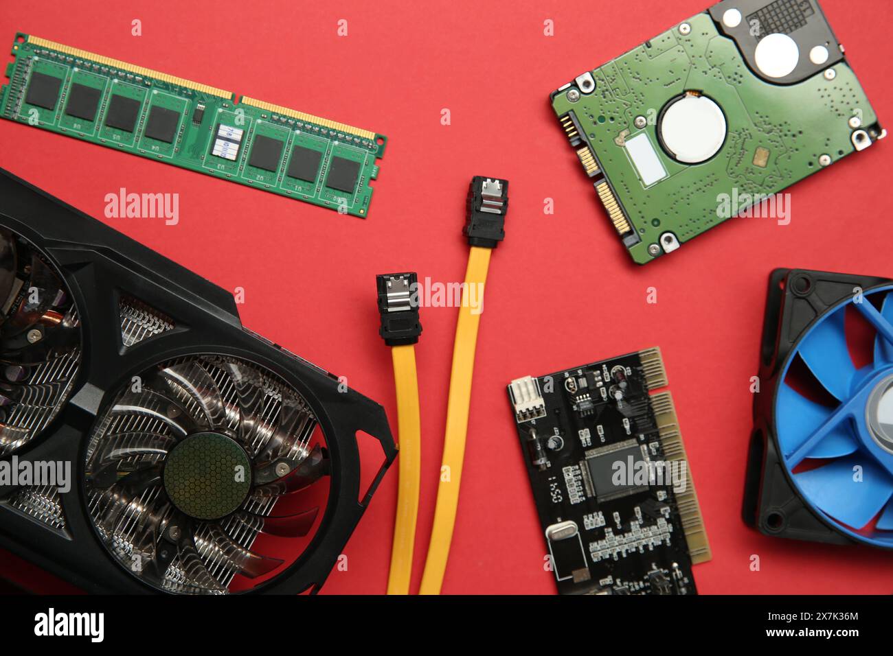Red computer graphics card hi-res stock photography and images - Alamy