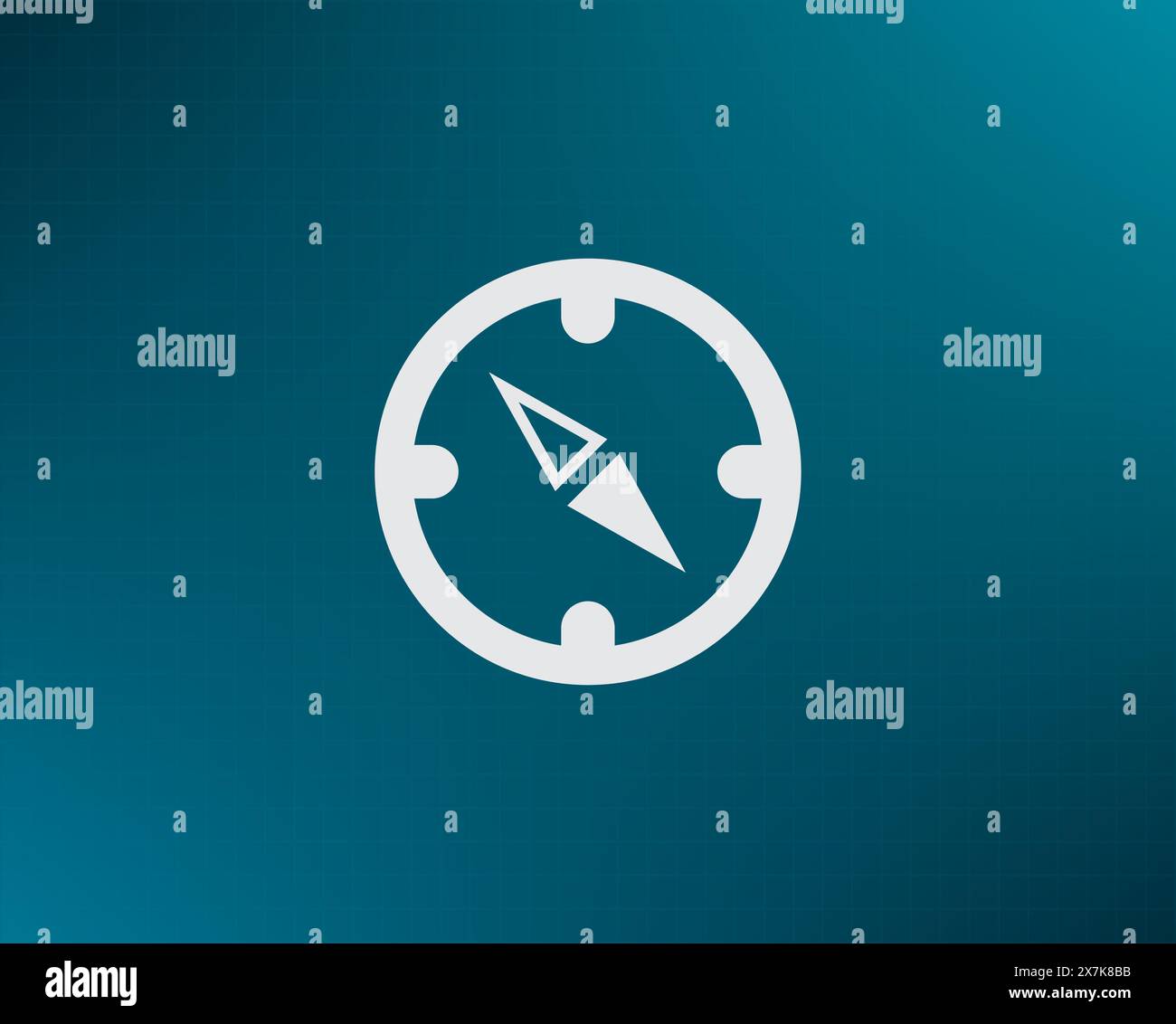 Compass Icon in the flat style. vector Stock Vector