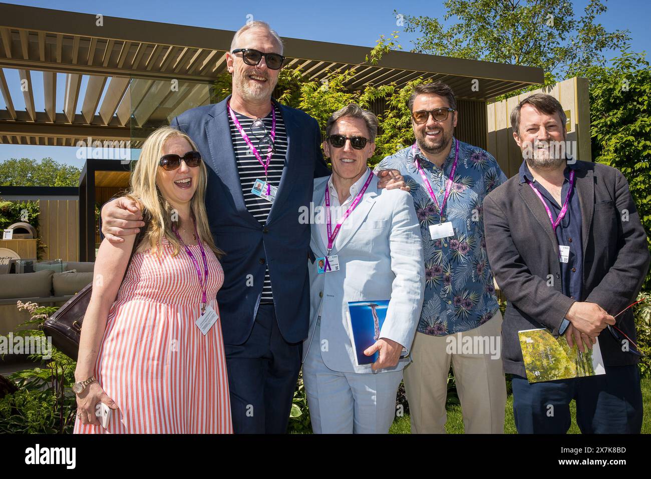 London, UK. 20th May, 2024. Celebrities and invited guests enjoyed a sneak peek at the show gardens and floral exhibits at this years Chelsea Flower Show held in the grounds of the Royal Hospital in Chelsea. Stars from both the small and big screen mingled with TV Presenters, Sportsmen and Women and celebrity Chefs. Credit: David Betteridge/Alamy Live News Stock Photo