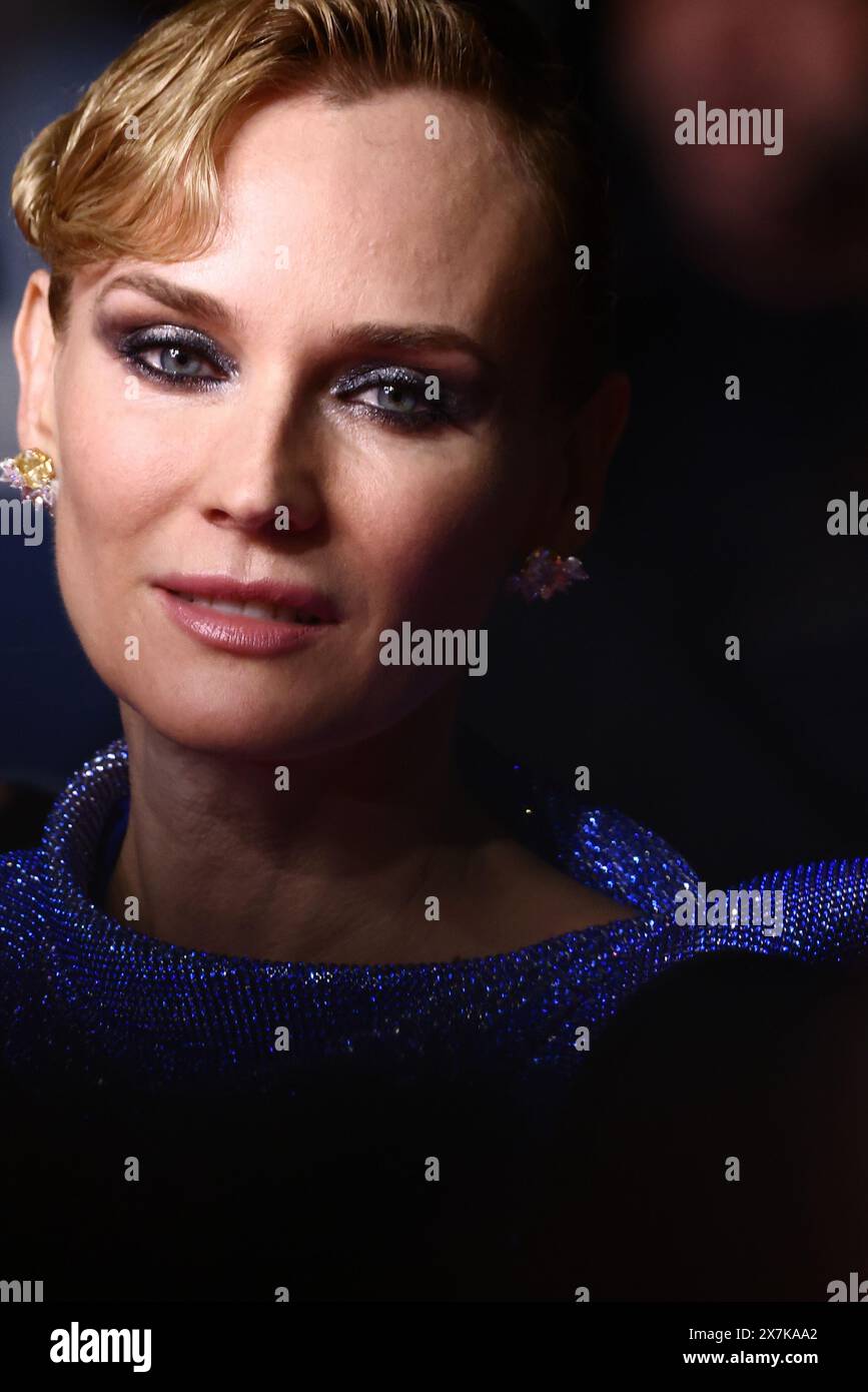 Cannes, France. 20th May, 2024. Diane Kruger attends the ' The Shrouds ' Red Carpet during the 77th annual Cannes Film Festival at Palais des Festivals on May 20, 2024 in Cannes, France. (Photo by Beata Zawrzel/NurPhoto) Credit: NurPhoto SRL/Alamy Live News Stock Photo