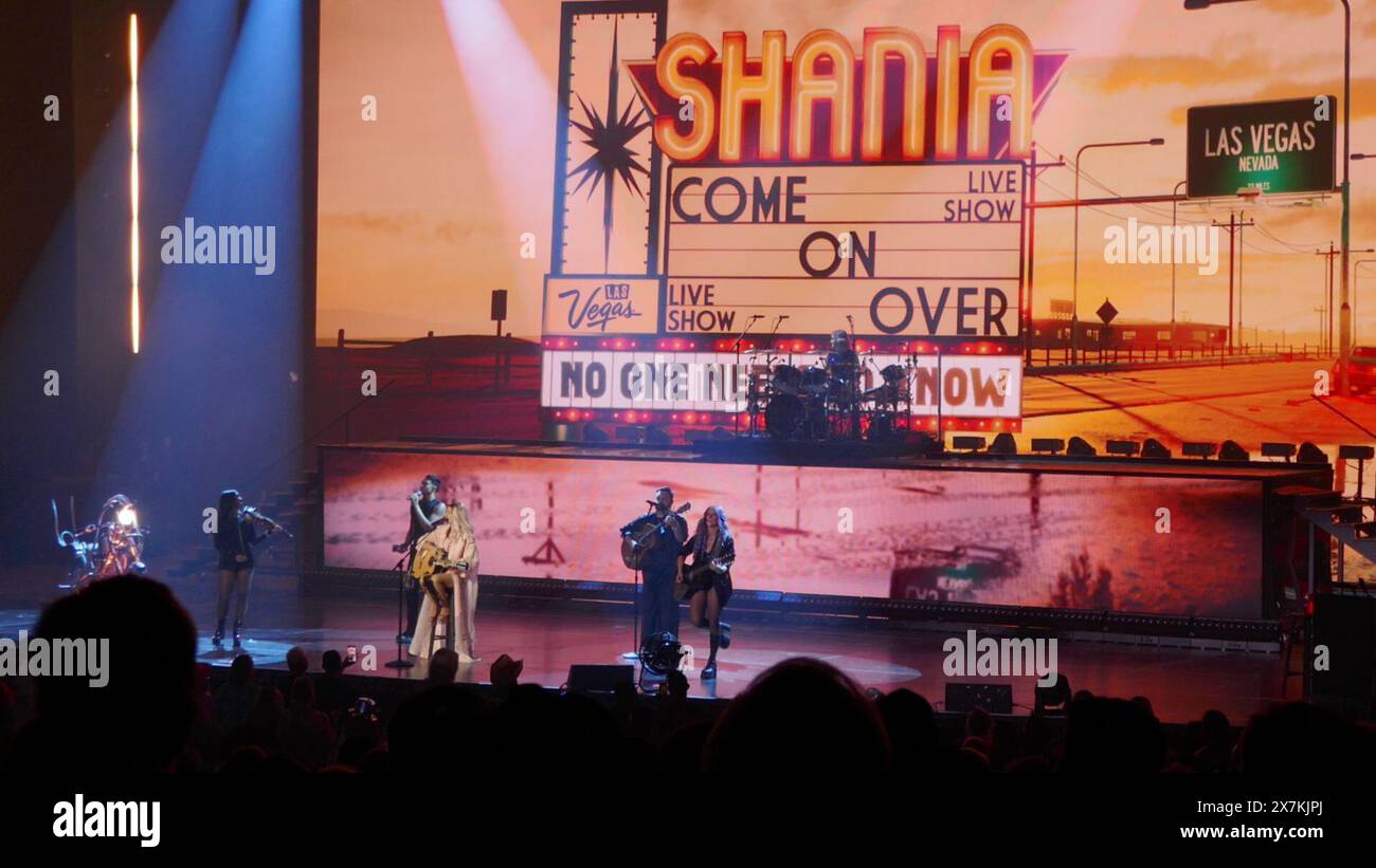 Las Vegas, Nevada, USA 15th May 2024 Singer Shania Twain performing at