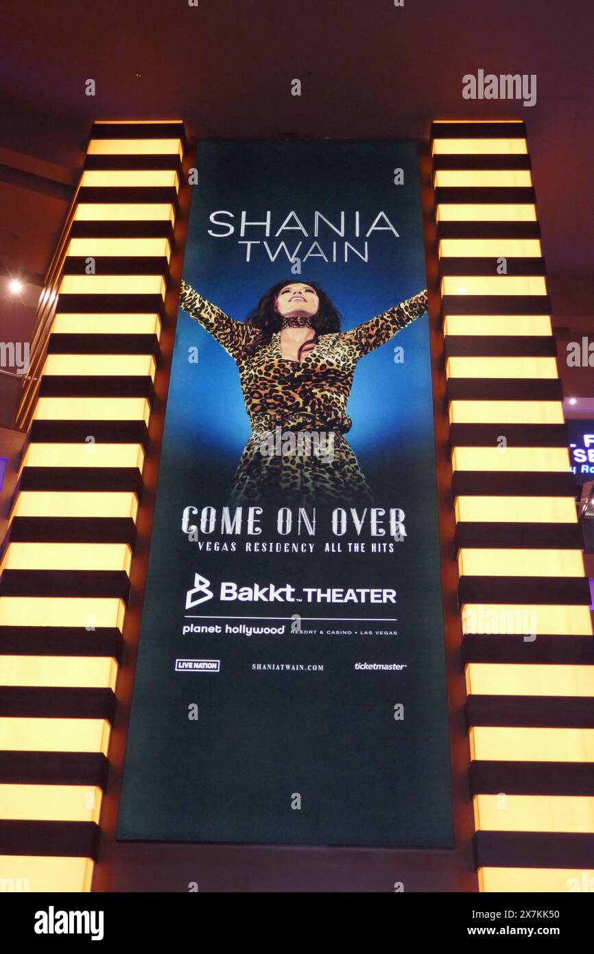 Las Vegas, Nevada, USA 15th May 2024 Singer Shania Twain Come On Over Vegas Residency Concert at