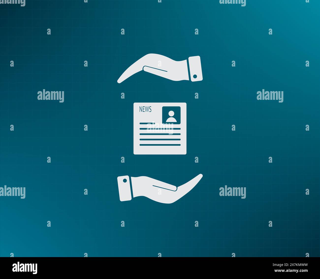 Newspaper, press, news vector icon. Stock Vector