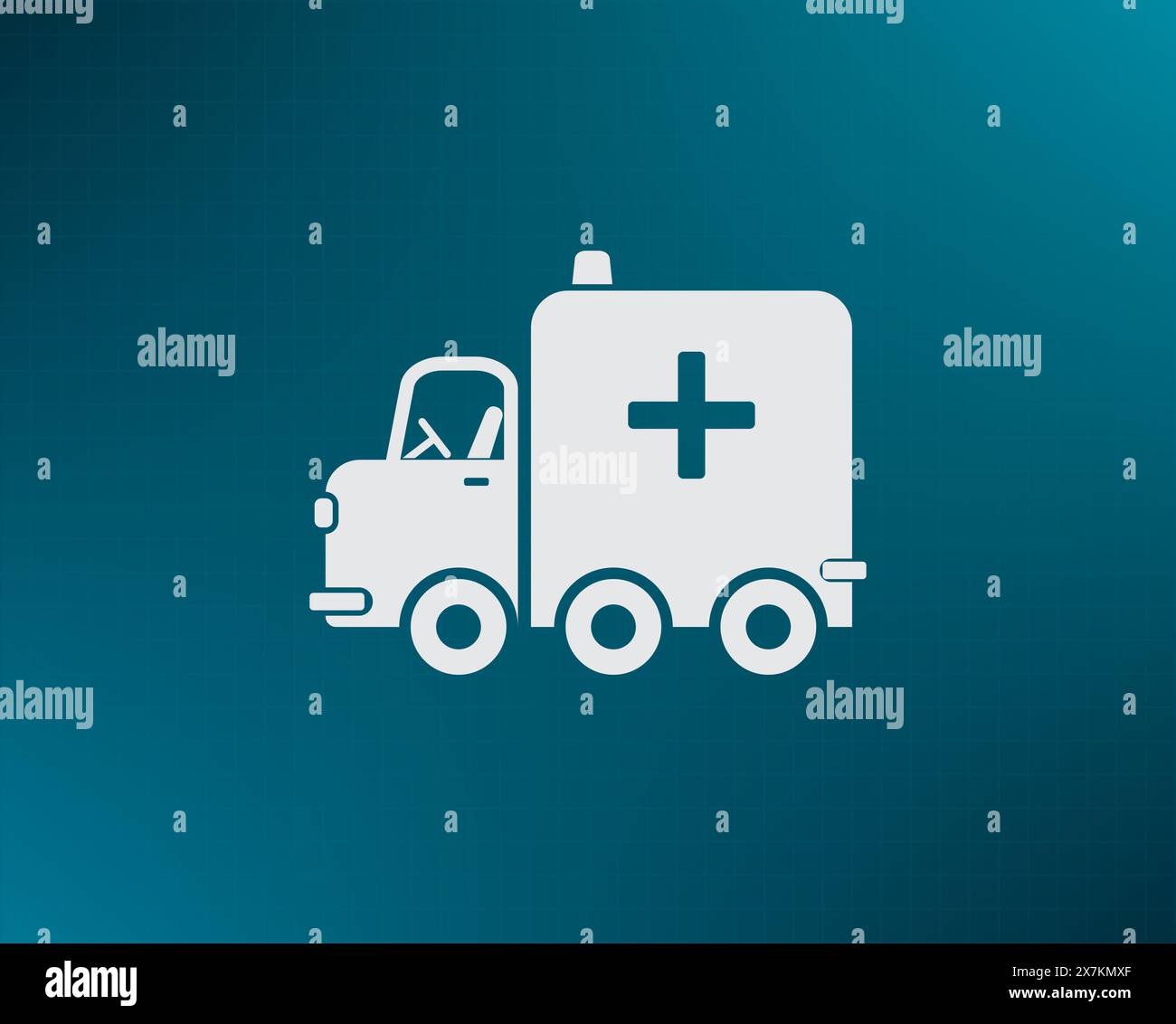 Ambulance car, vector icon. Stock Vector