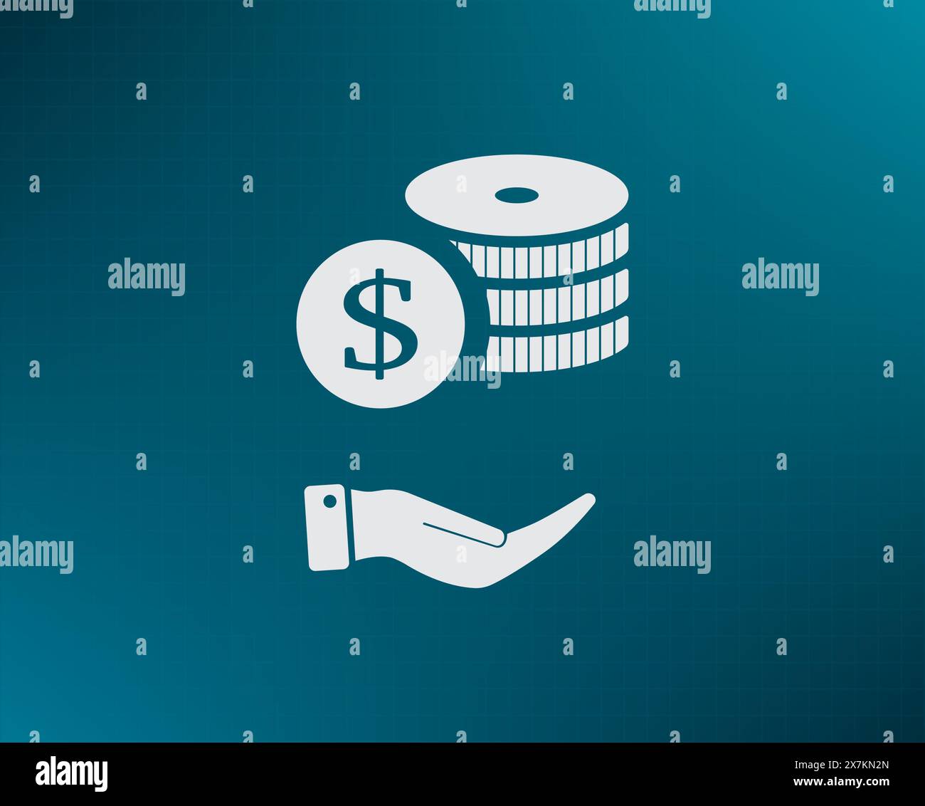 Money, coins, stateroom vector icon Stock Vector
