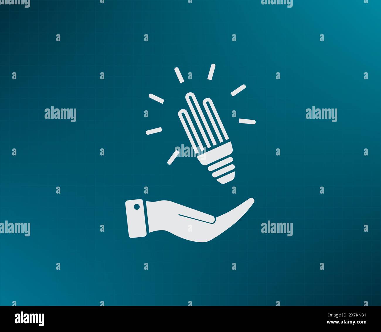 Light bulb energy-saving, vector icon. Stock Vector