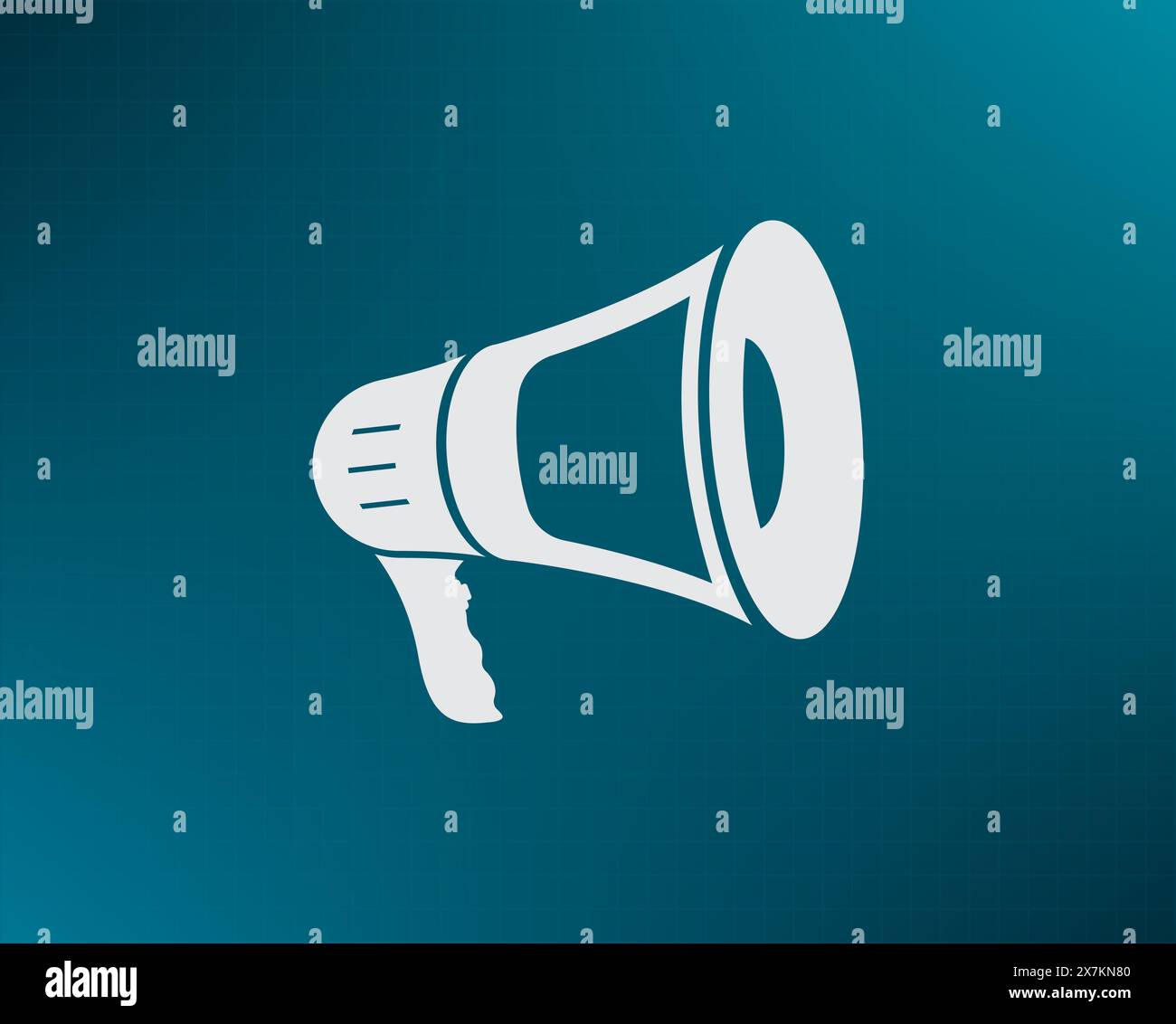 Image of a megaphone, speaker, loudspeaker, vector icon. Stock Vector