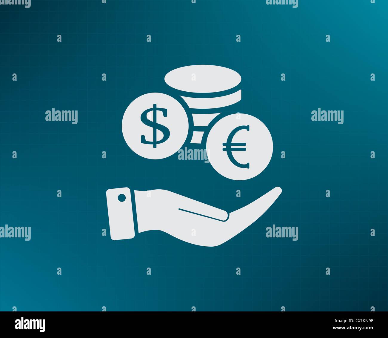Money, coins, stateroom vector icon Stock Vector
