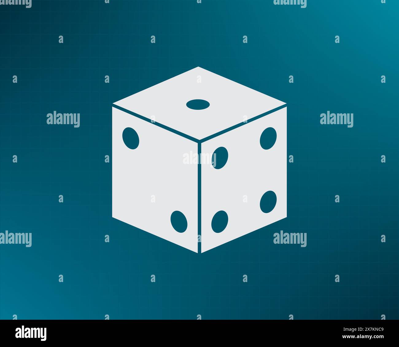 Cubes for the game vector icon. Stock Vector