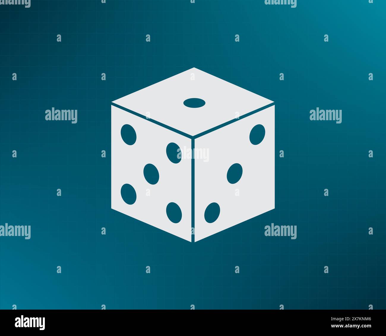 Cubes for the game vector icon. Stock Vector