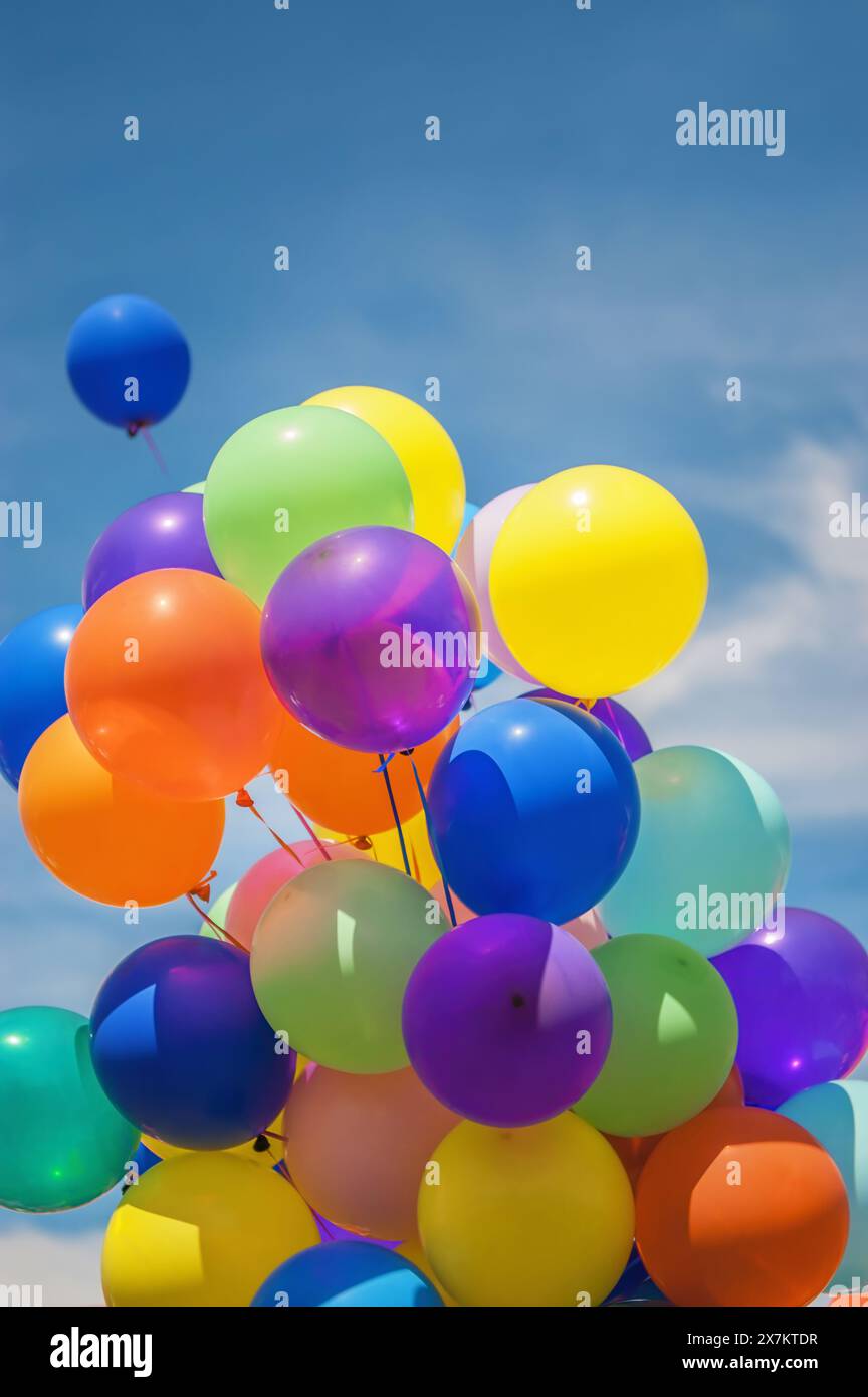 Multi colour balloons hi-res stock photography and images - Alamy