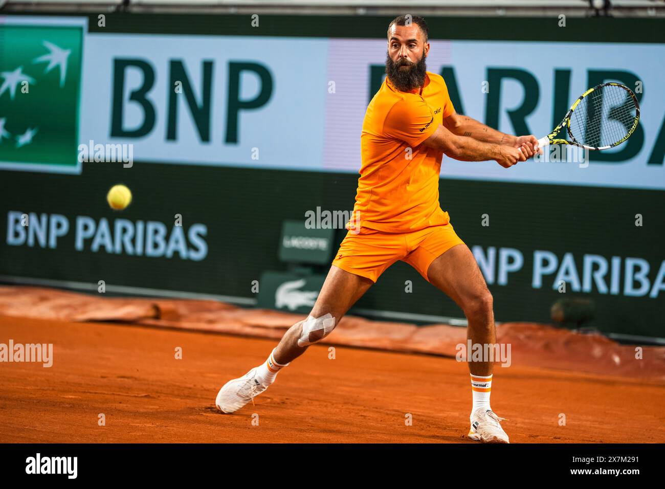 Benoit PAIRE (FRA) during the Roland-Garros 2024, ATP and WTA Grand Slam tennis tournament on May 20, 2024 at Roland-Garros stadium in Paris, France Stock Photo